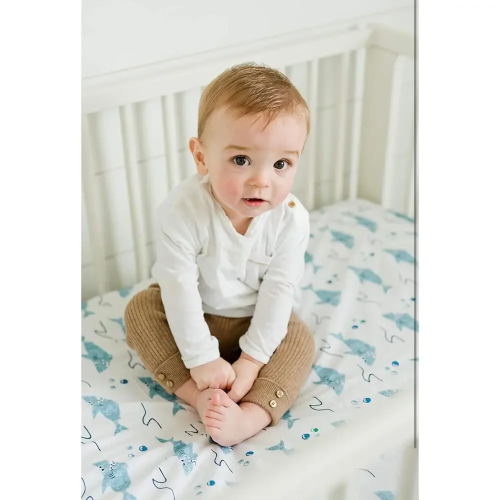 100% Cotton Fitted Crib Sheet - Premium Baby Bedding -Soft, Breathable & Durable
